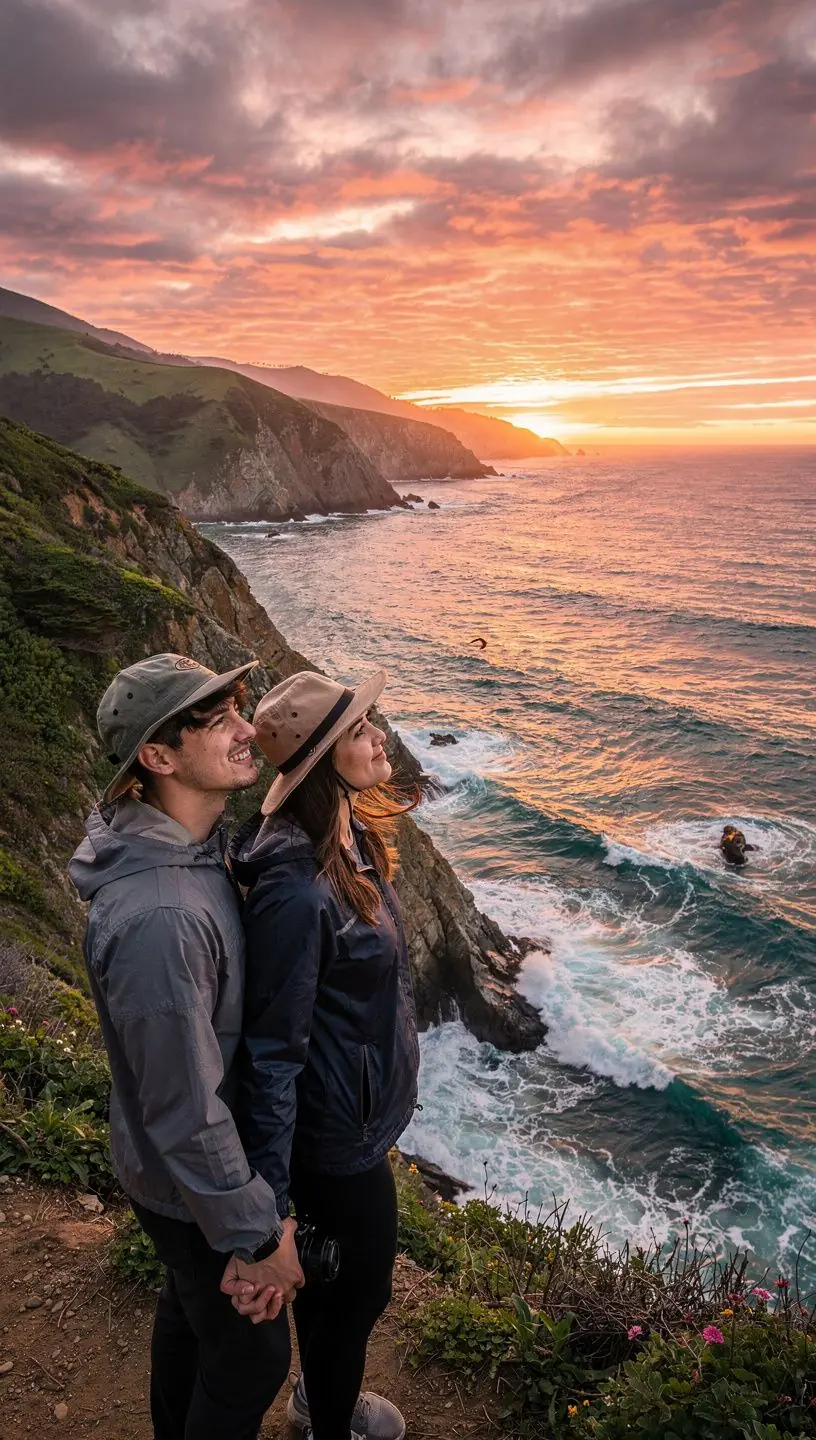 Горный поток с кристально чистой водой, окруженный осенними листьями.