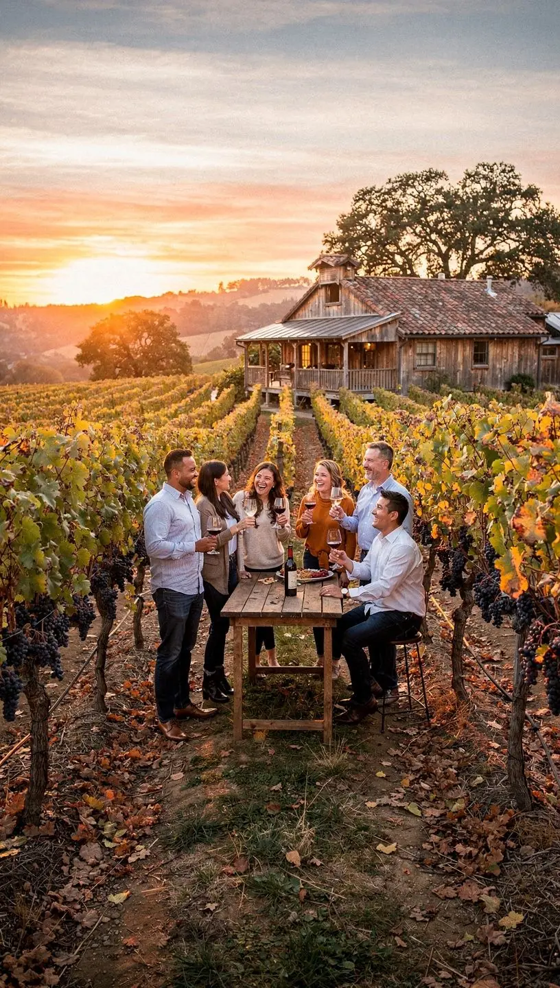 Яркие осенние листья на фоне живописного горного пейзажа в США.