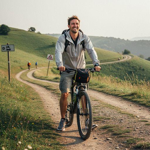 Осенний пейзаж с яркими листьями в парке США.